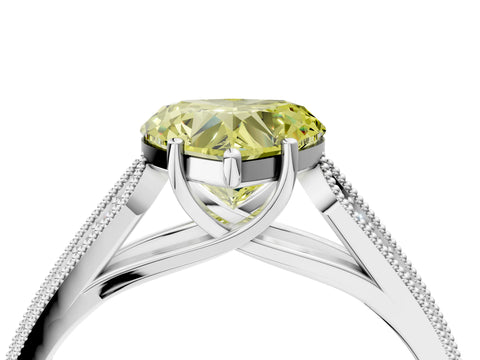 White gold Fancy Yellow Heart Cut Cut Pave Split Shank Engagement Ring with Four-Prong Setting_16