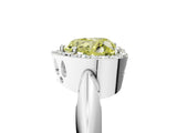 White gold Fancy Yellow Heart  Cut Diamond Halo Engagement Ring with Split Shank and Four-Prong Setting_95