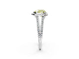 White gold Fancy Yellow Heart Cut Diamond Halo Split Shank Engagement Ring_53