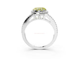 White gold Fancy Yellow Heart Cut Diamond Halo Split Shank Engagement Ring_54