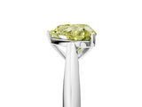 White gold Fancy Yellow Heart Cut Diamond Solitaire Engagement Ring with Cathedral Setting and Four-Prong Mount_49