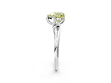 White gold Fancy Yellow Heart Cut Diamond Solitaire Engagement Ring with Four-Prong Setting and Classic Band_22
