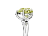 White gold Fancy Yellow Heart Cut Diamond Solitaire Engagement Ring with Four-Prong Setting and Classic Band_25