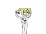 White gold Fancy Yellow Heart Cut Diamond Solitaire Engagement Ring with Four-Prong Setting and Classic Band_37