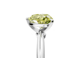 White gold Fancy Yellow Heart Cut Diamond Solitaire Ring with Six-Prong Setting and Classic Band_272