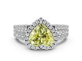 White gold Fancy Yellow Heart Cut Halo Pavé Diamond Engagement Ring with Split Shank and Four-Prong Setting_21