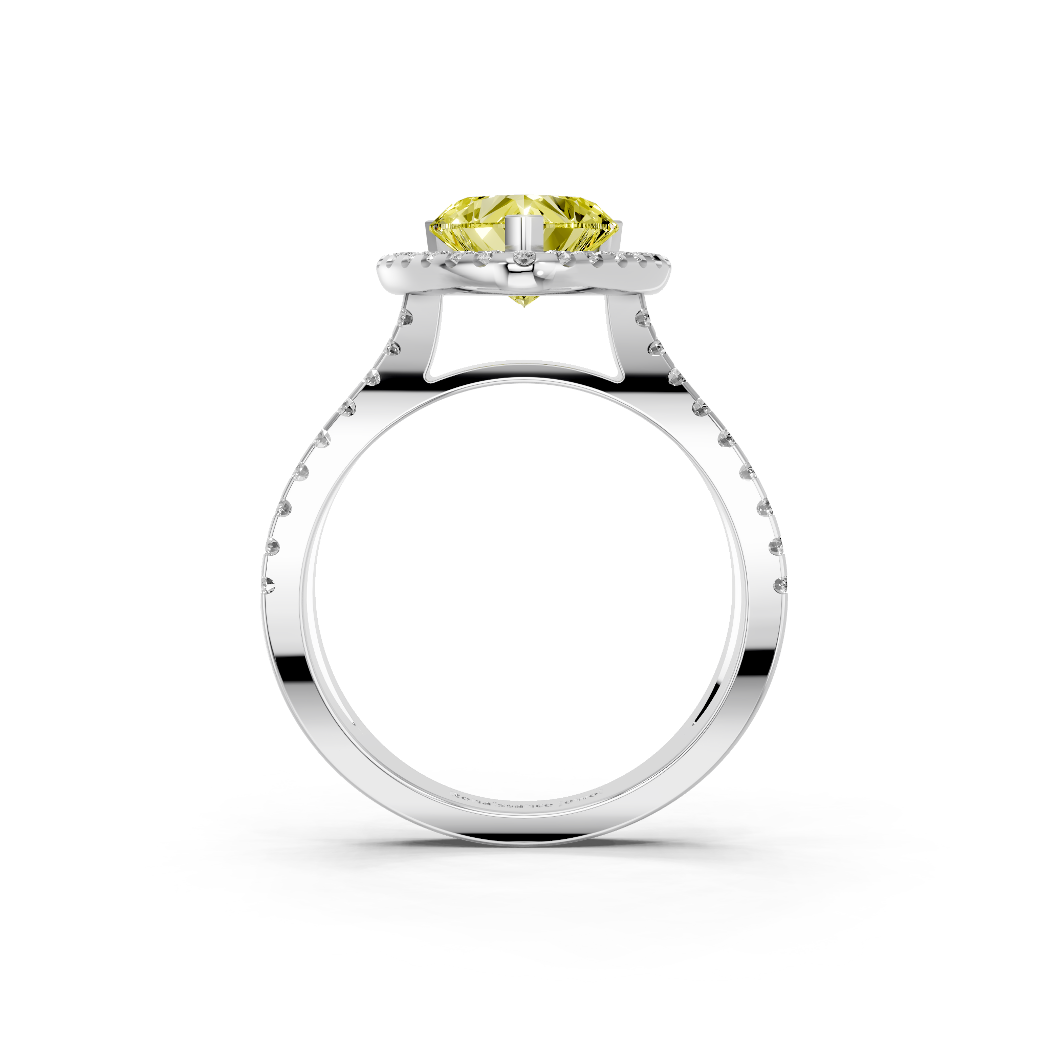 White gold Fancy Yellow Heart  Cut Halo Split Shank Pave Set Ring_26