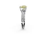 White gold Fancy Yellow Heart  Cut Pave Diamond Engagement Ring with Channel Set Band and Four-Prong Setting_22