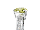 White gold Fancy Yellow Heart  Cut Pave Diamond Engagement Ring with Channel Set Band and Four-Prong Setting_25