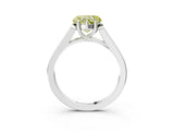 White gold Fancy Yellow Heart Cut Solitaire Cathedral Diamond Engagement Ring with Channel-Set Band and Four-Prong Setting_18