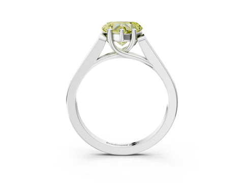 White gold Fancy Yellow Heart Cut Solitaire Cathedral Diamond Engagement Ring with Channel-Set Band and Four-Prong Setting_18