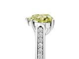 White gold Fancy Yellow Heart Cut Solitaire Cathedral Diamond Engagement Ring with Channel-Set Band and Four-Prong Setting_20