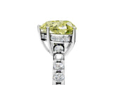 White gold Fancy Yellow Heart Cut Solitaire Diamond Engagement Ring with Pavé Band and Six-Prong Setting_17