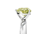 White gold Fancy Yellow Heart Cut Solitaire Diamond Engagement Ring with Twisted Pave Band and Four-Prong Setting_24