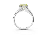 White gold Fancy Yellow Heart Cut Solitaire Diamond Ring with Six-Prong Setting and Classic Band_27