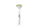 White gold Fancy Yellow Heart Cut Solitaire Diamond Ring with Six-Prong Setting and Classic Band_28