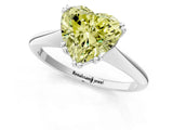 White gold Fancy Yellow Heart Cut Solitaire Diamond Ring with Six-Prong Setting and Classic Band_37
