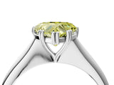White gold Fancy Yellow Heart Cut Solitaire Diamond Ring with Six-Prong Setting and Classic Band_43