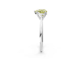 White gold Fancy Yellow Heart Cut Solitaire Diamond Ring with Six-Prong Setting and Classic Band_50