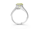 White gold Fancy Yellow Heart Cut Solitaire Diamond Ring with Six-Prong Setting and Classic Band_53