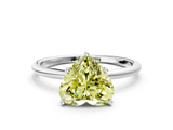 White gold Fancy Yellow Heart  Cut Solitaire Engagement Ring with Thin Band and Four-Prong Setting_3