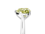 White gold Fancy Yellow Heart  Cut Solitaire Ring with Cathedral Band and Four-Prong Setting_50
