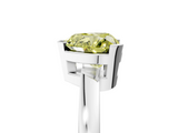 White gold Fancy Yellow Heart  Cut Solitaire Ring with Four-Prong Setting and Classic Band_63