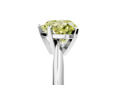 White gold Fancy Yellow Heart  Cut Solitaire Ring with Four-Prong Setting on a Classic Band_47