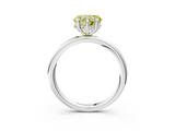 White gold Fancy Yellow Heart  Cut Solitaire Ring with Thin Band and Four-Prong Setting_19