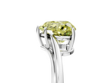 White gold Fancy Yellow Heart  Cut Solitaire Twist Band Ring with Four-Prong Setting_42