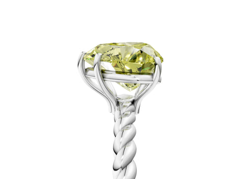 White gold Fancy Yellow Heart Cut Solitaire Twisted Band 4-Prong Ring_53