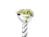 White gold Fancy Yellow Heart  Cut Solitaire Twisted Band with Four-Prong Setting_58