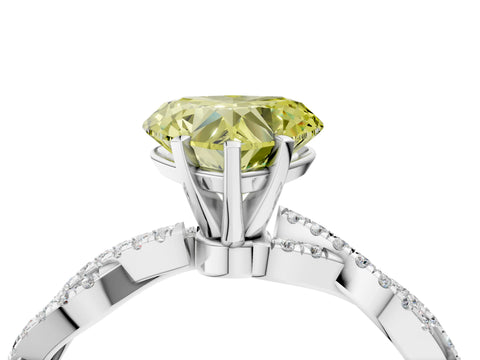 White gold Fancy Yellow Heart Cut Solitaire Twisted Pave Band with Four-Prong Setting_19