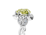 White gold Fancy Yellow Heart  Halo Diamond Engagement Ring with Vintage-Inspired Band and Four-Prong Setting_8