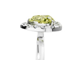 White gold Fancy Yellow Heart  Halo Diamond Solitaire with Pavé Band and Four-Prong Setting_90