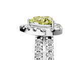 White gold Fancy Yellow Heart  Halo Diamond Split Shank Engagement Ring with Prong Setting_32