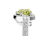 White gold Fancy Yellow Heart  Halo Pavé Diamond Engagement Ring with Bezel Setting_42