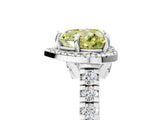 White gold Fancy Yellow Heart  Halo Pavé Diamond Engagement Ring with Four-Prong Setting_43