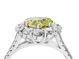 White gold Fancy Yellow Heart  Halo Split Shank Diamond Engagement Ring with Pave Band and Four-Prong Setting_59