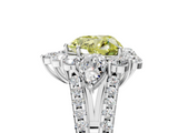 White gold Fancy Yellow Heart  Halo Split Shank Diamond Engagement Ring with Prong Setting_25