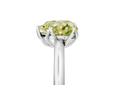 White gold Fancy Yellow Heart  Solitaire Cathedral Diamond Ring with Six-Prong Setting_39