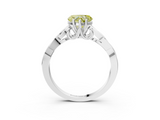 White gold Fancy Yellow Heart  Solitaire Celtic Knot Engagement Ring with Four-Prong Setting_45