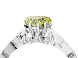 White gold Fancy Yellow Heart  Solitaire Celtic Knot Engagement Ring with Four-Prong Setting_46