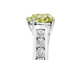White gold Fancy Yellow Heart  Solitaire Channel-Set Diamond Engagement Ring with Four-Prong Setting_37