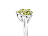 White gold Fancy Yellow Heart  Solitaire Diamond Ring with Split Shank and Four-Prong Setting_25