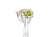 White gold Fancy Yellow Heart  Solitaire Diamond Ring with Split Shank and Four-Prong Setting_29