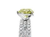 White gold Fancy Yellow Heart  Solitaire Diamond with Pave and Channel Set Band_79
