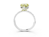 White gold Fancy Yellow Heart  Solitaire Pavé Diamond Engagement Ring with Four-Prong Setting_43