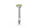 White gold Fancy Yellow Heart  Solitaire Pave Diamond Engagement Ring with Prong Setting_21