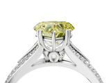White gold Fancy Yellow Heart  Solitaire Pave Split Shank Engagement Ring with Six-Prong Setting_41